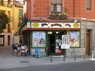 Hiszpania, Madryt - jeden z licznych barów tapas