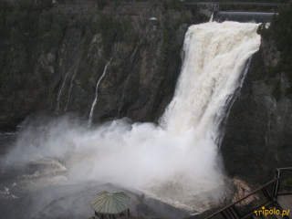 Wodospad Montmorency niedaleko Quebec