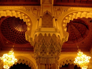 Wnętrze Meczetu Hasana II w Casablance