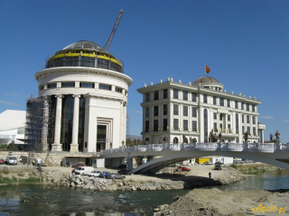 Skopje, stolica Macedonii (w budowie)