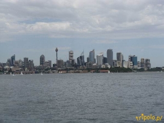 Widok na Sydney od strony zatoki