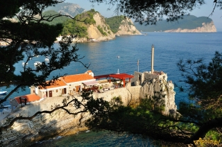 Czarnogóra, Petrovac - widok na zatokę
