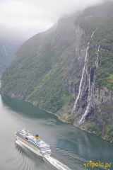 Norwegia, Geirangerfjord - wodospad