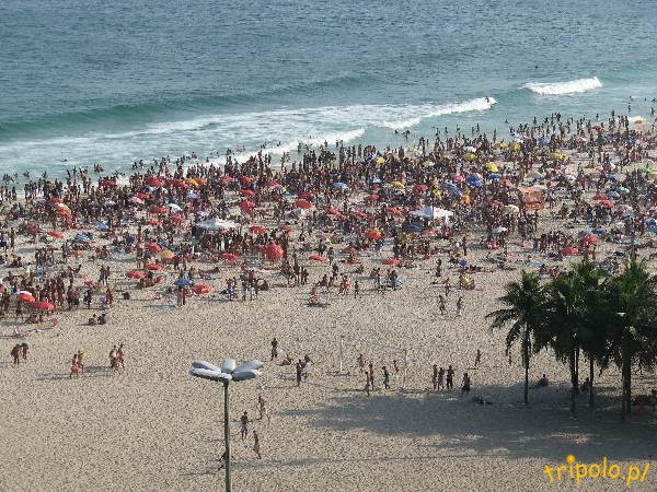 Plaża Copacabana przed południem