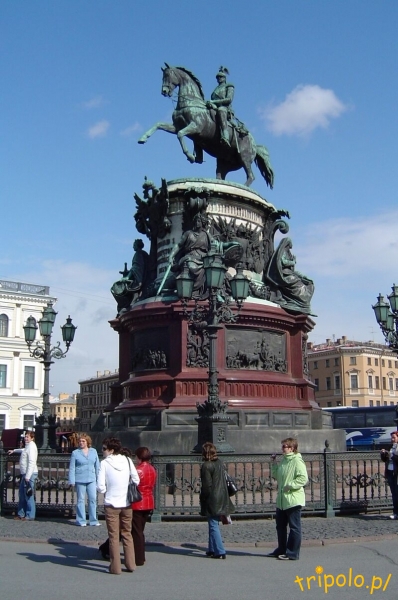 Pomnik cara Mikołaja w Sankt Petersburgu