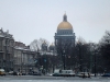 Plac Pałacowy w Sankt Petersburgu - widok na Sobór Izaaka