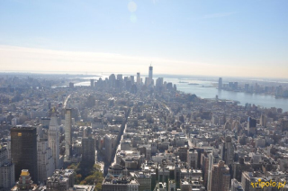 USA, Nowy Jork – Empire State Building - widok na południe