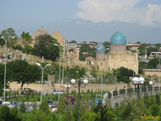Uzbekistan, Samarkanda - widok na miasto